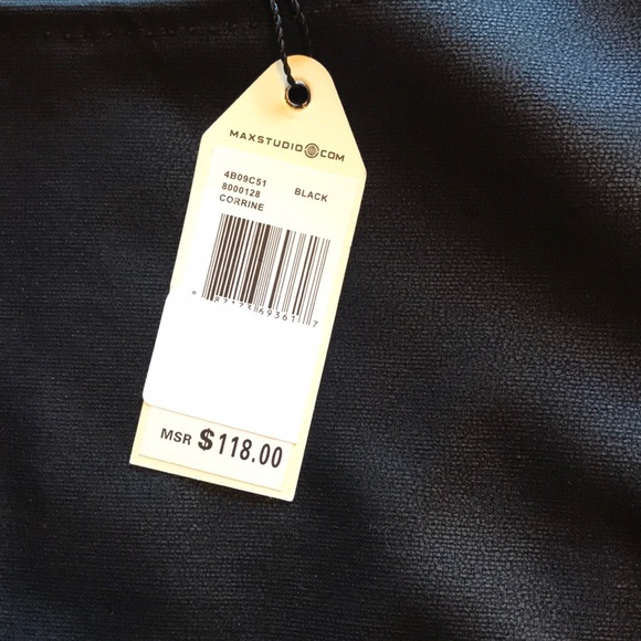 SOPHIE MAX ~ Lil Black Textured Dress ~ NWT $118 - Picture 7 of 7